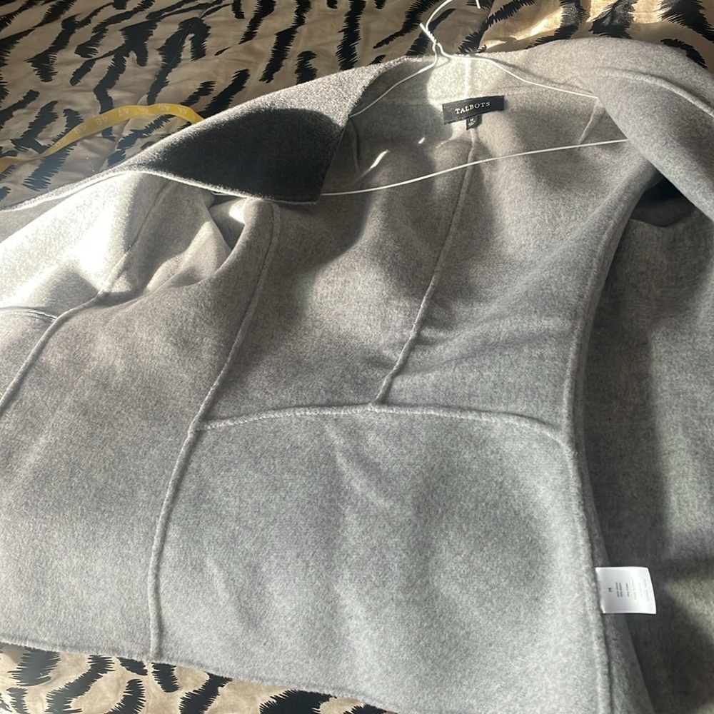 Talbots Open Front Wool Cardigan, Size M - image 6